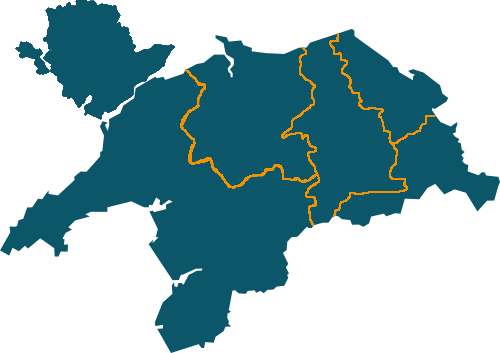 Map Gogledd Cymru